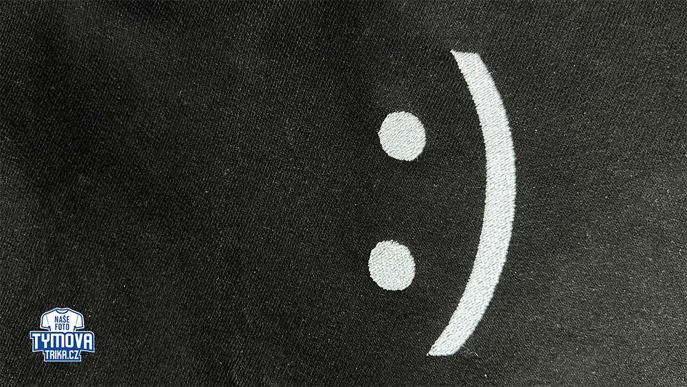 Mikina smile výšivka foto01